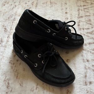 Sperry Women's Black Boat Shoes